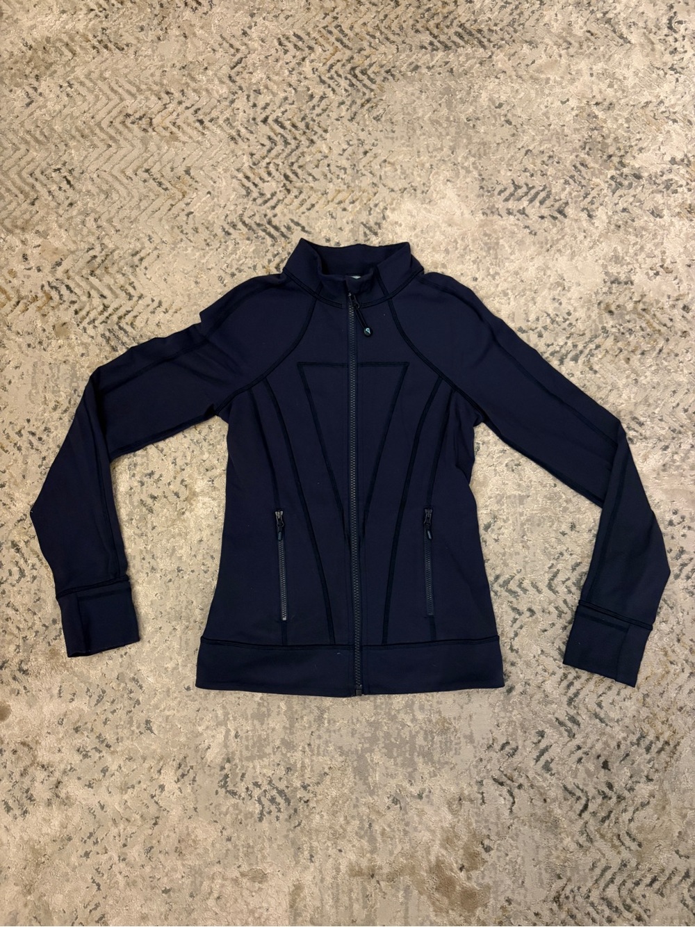 Ivivva Dark Navy Full-Zip Bomber Jacket